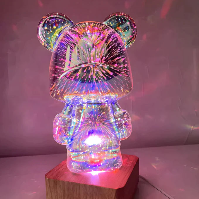 3D vuurwerk beer nachtlamp™️-brengt magie in huis!